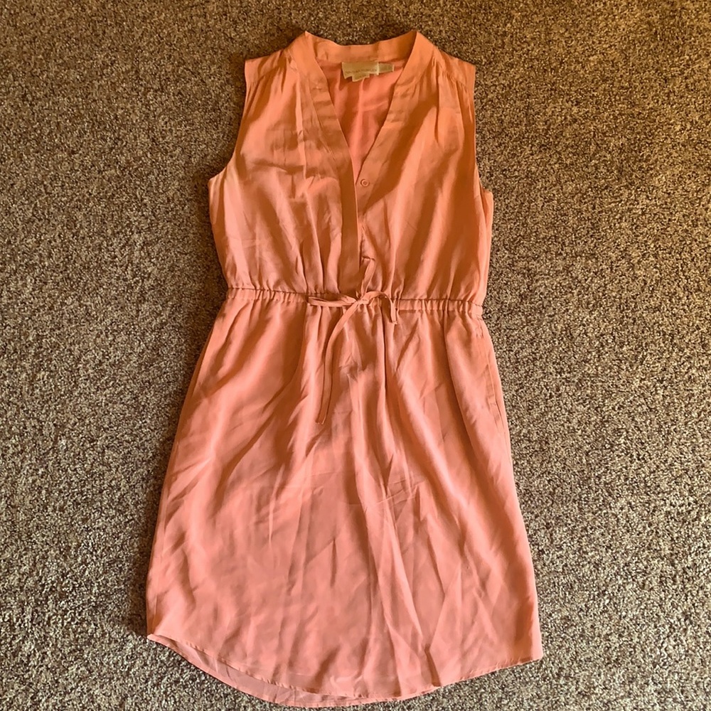 Cynthia Rowley Size 2 Peach Silk Dress